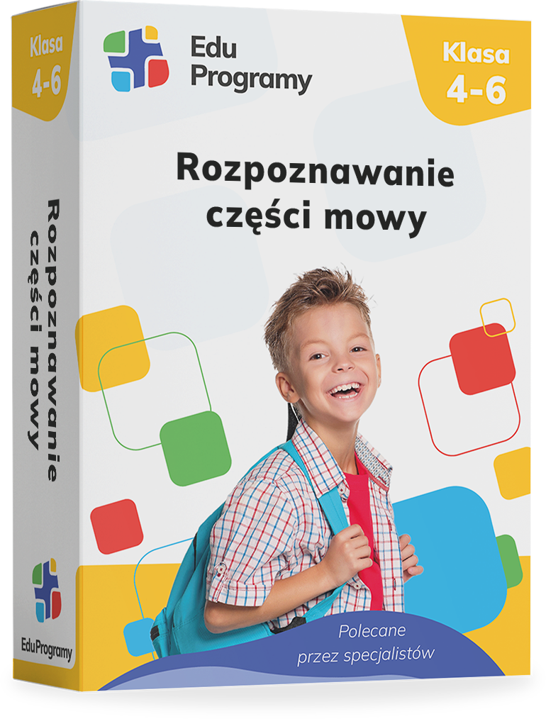 Rozpoznawanie części mowy - Program interaktywny dla klas 4-6