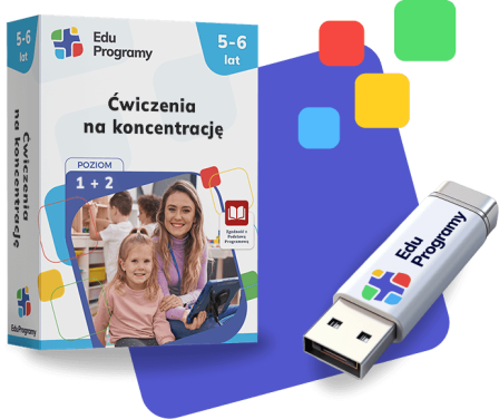 Ćwiczenia na koncentrację p1-2 set Ćwiczenia na koncentrację dla dzieci w przedszkolu i zerówce